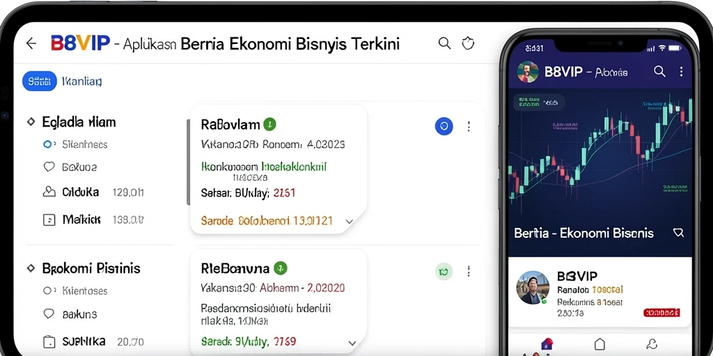 Tampilan antarmuka aplikasi B8VIP yang informatif dan menarik.
