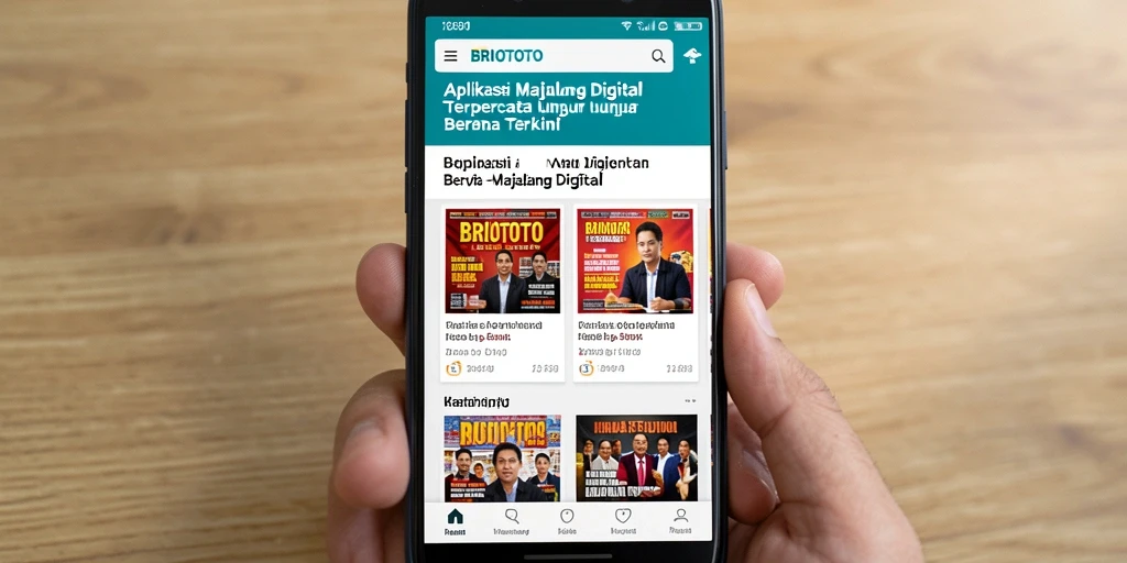 Tampilan antarmuka BRIOTOTO yang modern dan menarik.