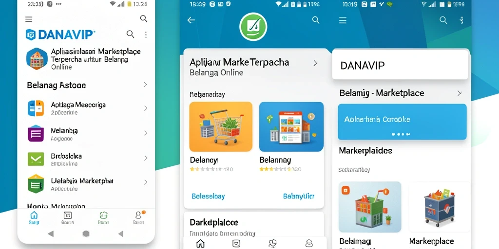 Tampilan antarmuka aplikasi DANAVIP yang ramah pengguna.