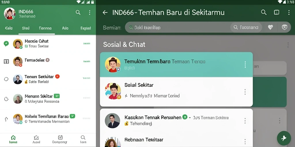 Antarmuka aplikasi IND666 yang menarik dan fungsional.