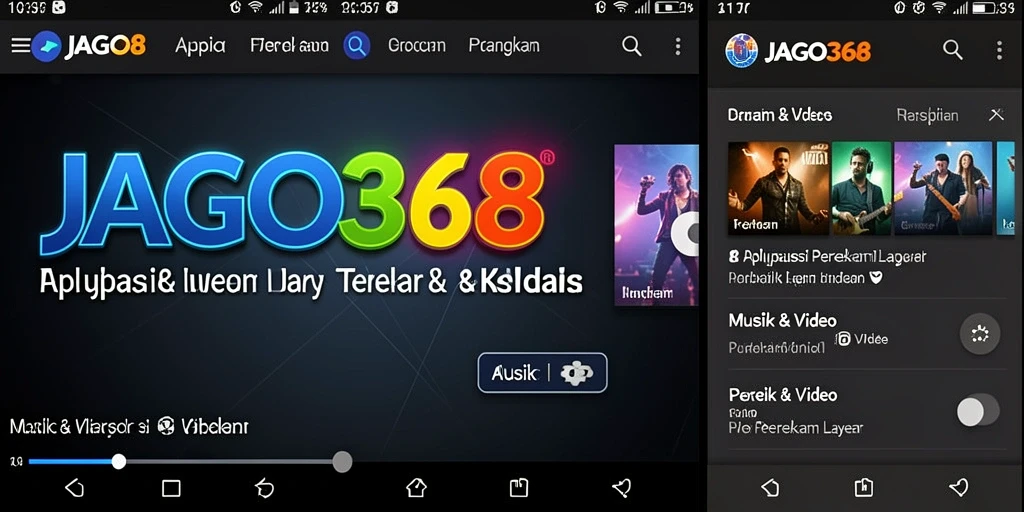 Tampilan antarmuka JAGO368 saat merekam layar dengan mudah.