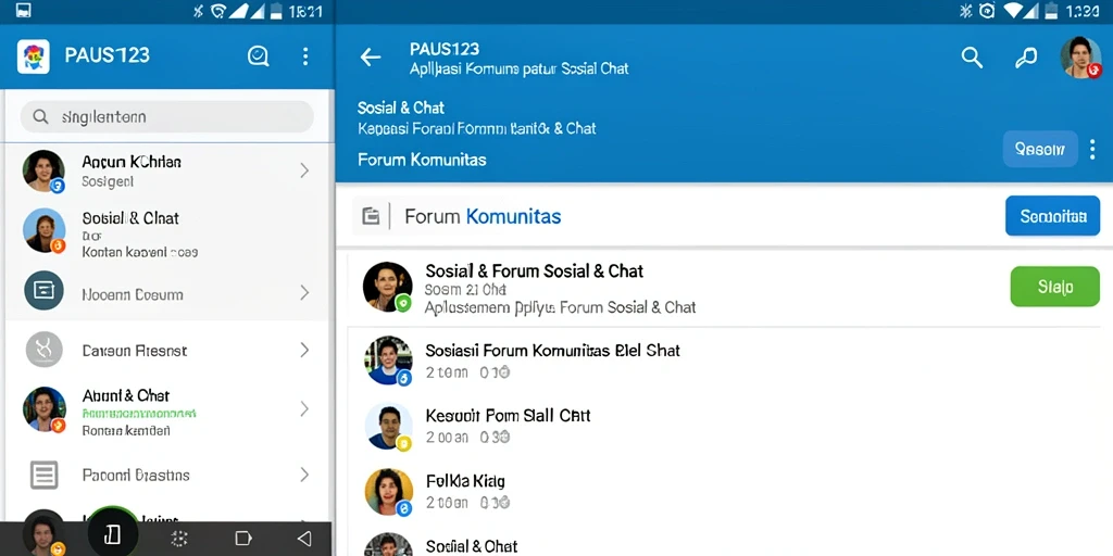 Antarmuka pengguna PAUS123 menampilkan berbagai forum menarik.