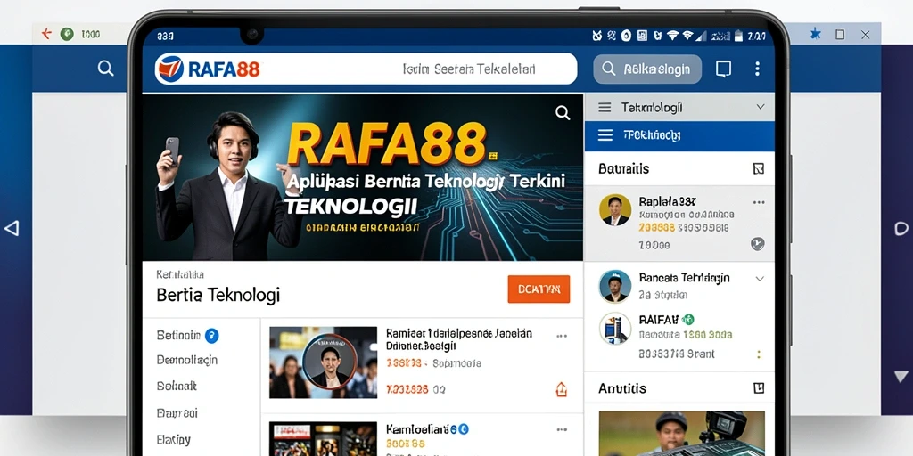 Tampilan antarmuka RAFA88 yang modern dan ramah pengguna.